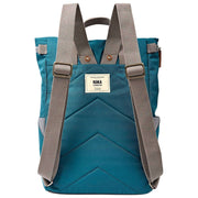 Roka Finchley Medium Recycled Canvas Backpack - Deep Teal Blue
