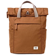 Roka Finchley Small Recycled Canvas Backpack - Cinnamon Brown