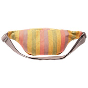 Roka Mill Hill Small Cotton Canvas Bum Bag - Faded Multi Stripe