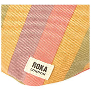 Roka Mill Hill Small Cotton Canvas Bum Bag - Faded Multi Stripe