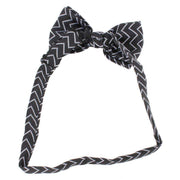 Knightsbridge Neckwear Bow Tie and Cummerbund Set - Black/Silver