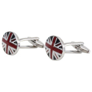 Zennor Union Jack Cufflinks - Blue/Red/Silver