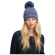 Superdry & Co Athletic Essentials Logo Knit Beanie Hat - Mariner Navy