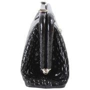 Vivienne Westwood Jane Croc Effect Frame Purse Bag - Black
