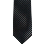 Michelsons of London Spot Polyester Tie and Pocket Square Set - Black/White