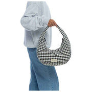 Moon Nude Classic Hoop Bag - Black/White