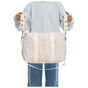 Moon Nude Peony Diaper Bag - Pink/White