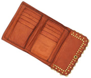 Campomaggi Felloniche Stud Coin Purse - Brick Orange