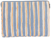 Hindbag Ava Small 13inch Laptop Case - Orange/Blue Stripes
