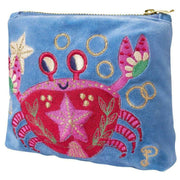 powder-seafaring-crab-velvet-mini-pouch---cornflower-blue-34449194