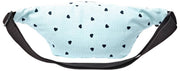 Roka Mill Hill Cotton Canvas Bum Bag - Heart Print Blue