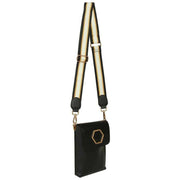 Alice Wheeler London Brompton Honeycomb Cross Body Bag - Black