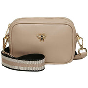 Alice Wheeler London Mini Camera Crossbody Bag - Stone Beige