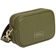 Alice Wheeler London Mini Mayfair Camera Crossbody Bag - Olive Green