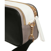 Alice Wheeler London Pimlico Honeycomb Tricolour Cross Body Bag - Black/Grey/White