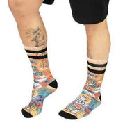 American Socks Hawaii Mid High Socks - Orange