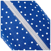 Roka Mayfair Small Cotton Canvas Wash Bag - Navy Polka Dot