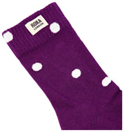 Roka Wimbledon Crew Socks - Purple Dot