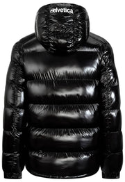 Helvetica Mountain Pioneers Space Hooded Jacket - Black