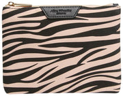 Alice Wheeler London Animal Print Pouch - Black/Zebra