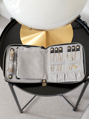 Stackers Square Jewellery Roll - Black Raffia