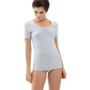 mey-cotton-pure-half-sleeved-top---light-grey-melange-35472474