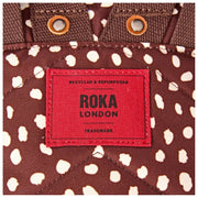 Roka Bantry B Small Recycled Canvas Backpack - Brown Spot