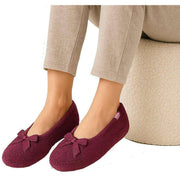 isotoner-terry-ballerina-slippers---burgundy-34523313