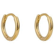 Beginnings 10mm Plain Hoop Earrings - Gold