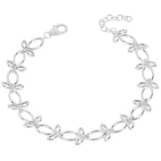 Beginnings Leaf Trio Chain Bracelet - Silver