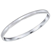 Beginnings Millegrain 5mm Bangle - Silver