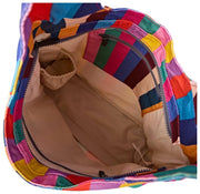 Roka Hoxton Large Cotton Canvas Shoulder Bag - Wide Multi Stripe