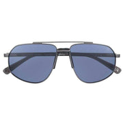 Botaniq Stylish Double Bridge Sunglasses - Gunmetal Grey