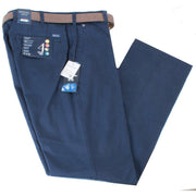 BRUHL Montana Nanotec Gabardine Stretch Chinos - Dark Blue