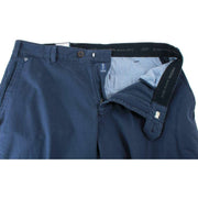 BRUHL Montana Nanotec Gabardine Stretch Chinos - Dark Blue