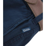 BRUHL Montana Nanotec Gabardine Stretch Chinos - Dark Blue