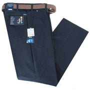 BRUHL Montana Nanotec Gabardine Stretch Chinos - Marine Navy