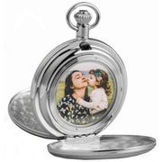 Burleigh Locket Quartz Pocket Watch - Silver