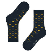 Burlington Crown Socks - Marine Navy