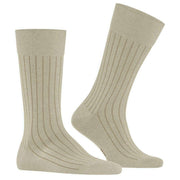 Burlington Duke Street Socks - Gravel Beige