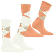 Burlington Everyday Argyle 2-Pack Socks - Off White