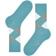 Burlington King Socks - Key Largo Blue