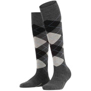 Burlington Marylebone Knee High Socks - Asphalt Mel Grey