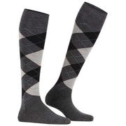 Burlington Marylebone Knee High Socks - Asphalt Mel Grey