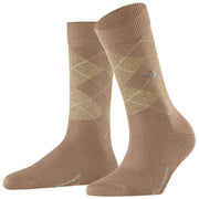 Burlington Marylebone Lurex Socks - Camel Brown