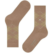 Burlington Marylebone Lurex Socks - Camel Brown