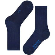Burlington Princess Street Socks - Blue Collar