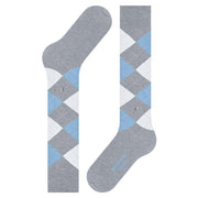 Burlington Queen Knee High Socks - Artic Grey/Blue