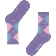 Burlington Rib Courtside Socks - Lilac