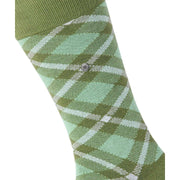 Burlington Tartan Socks - Salvia Green